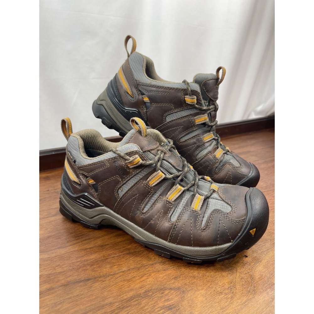 Women's Keen Targhee Keen Dry Brown Leather Trail Hiking Shoe Boots
